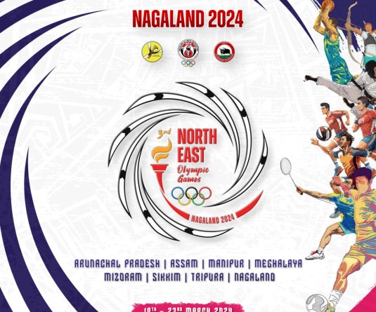 The official logo of 3rd North East Olympic Games.